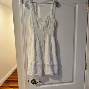 Hollister Medium Long White Spring Dress
